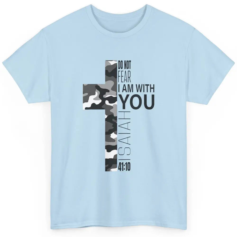 White Camo Not Fear Christian Verse Religious Jesus Cross Classic Unisex T-Shirt