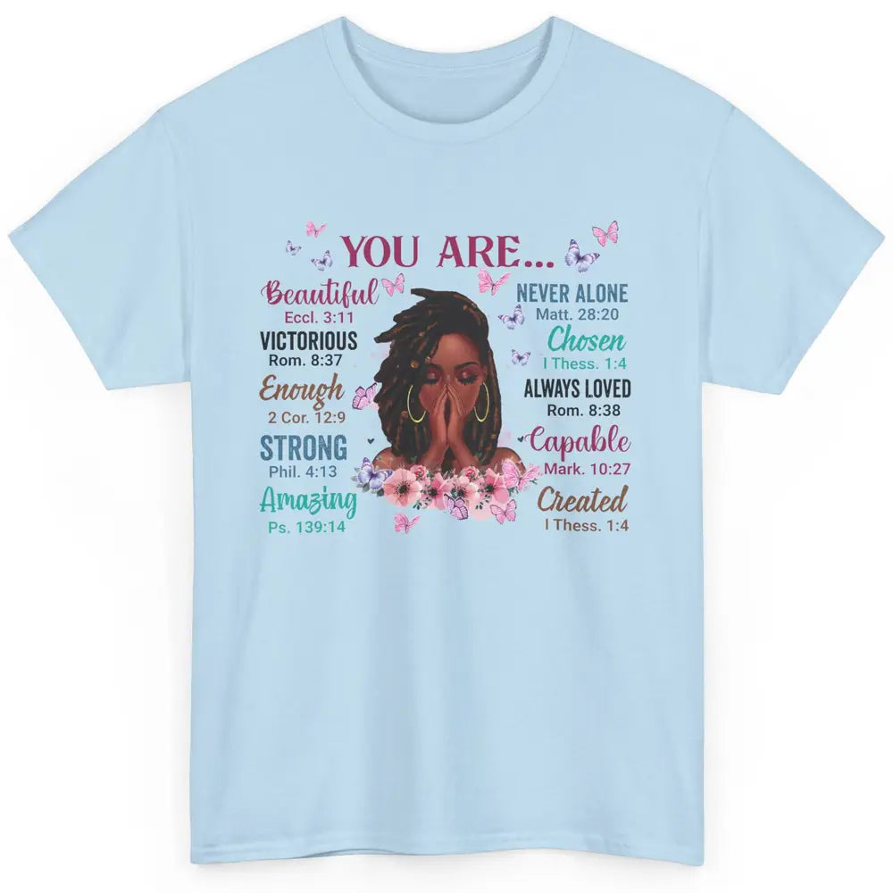 Black Girl God Says I Am Afro Woman Christian Religious Gift Classic Unisex T-Shirt