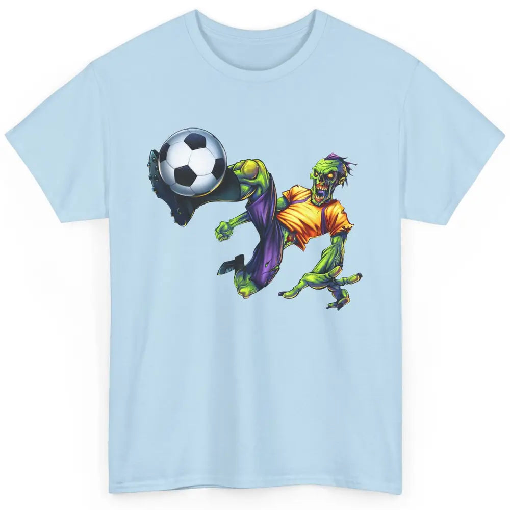 Zombie Soccer Striker Halloween Soccer Player Costume Gift Classic Unisex T-Shirt