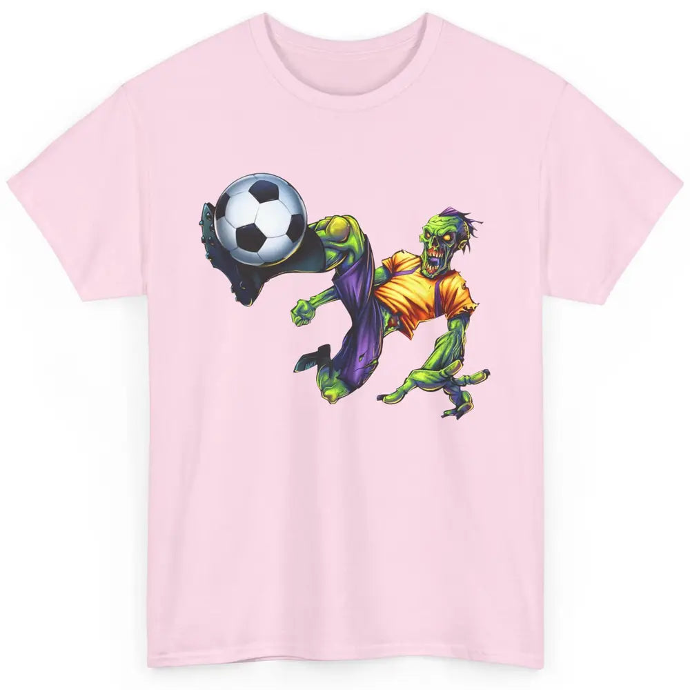 Zombie Soccer Striker Halloween Soccer Player Costume Gift Classic Unisex T-Shirt