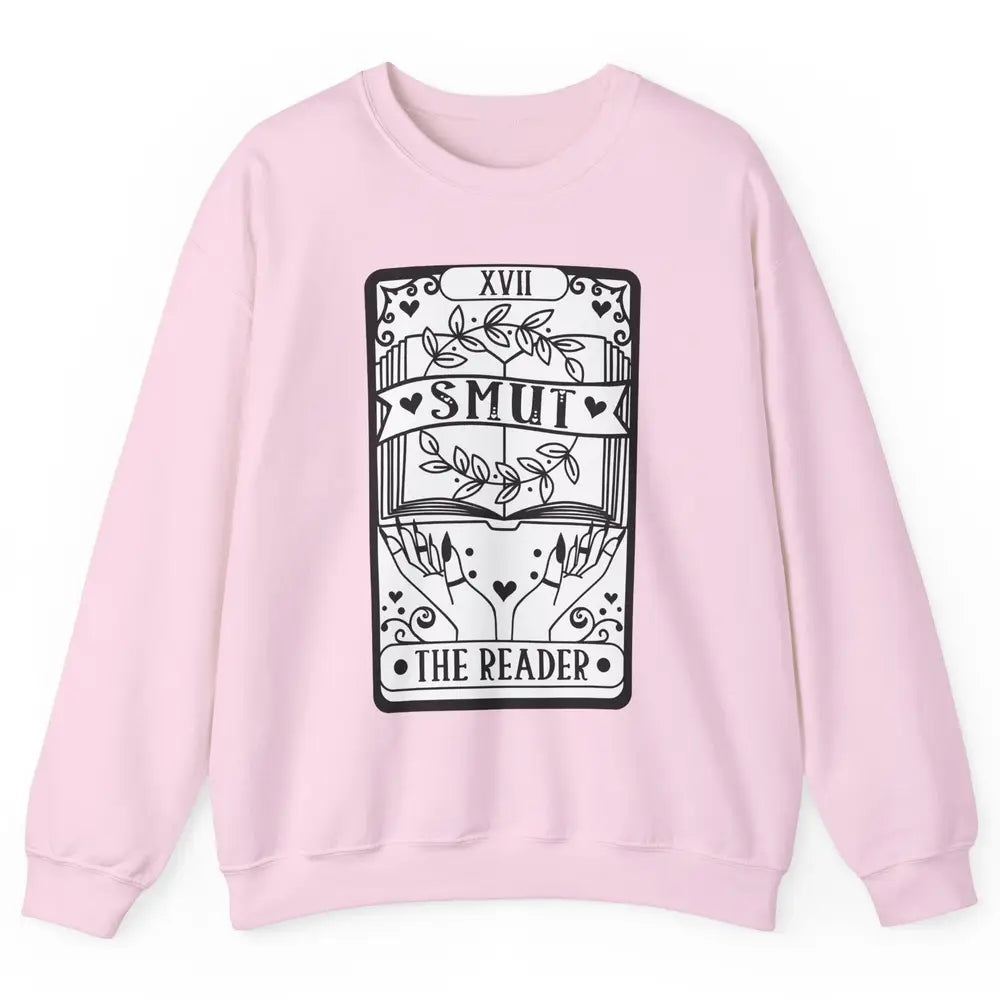 Retro Smut The Reader Tarot Card Halloween Book Lovers Unisex Crewneck Sweatshirt