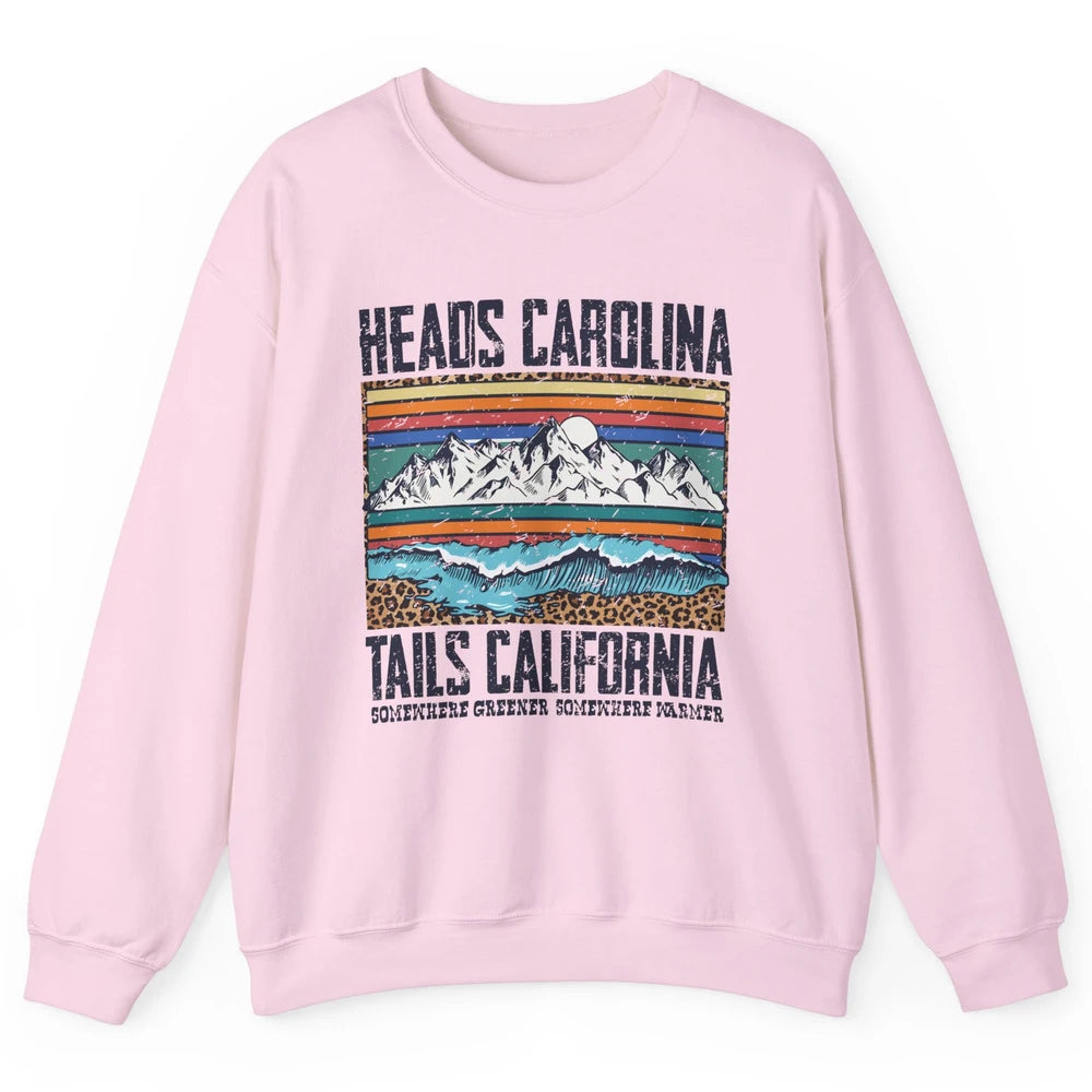 Vintage Heads Carolina Tail California Summer Beach Paradise Unisex Crewneck Sweatshirt