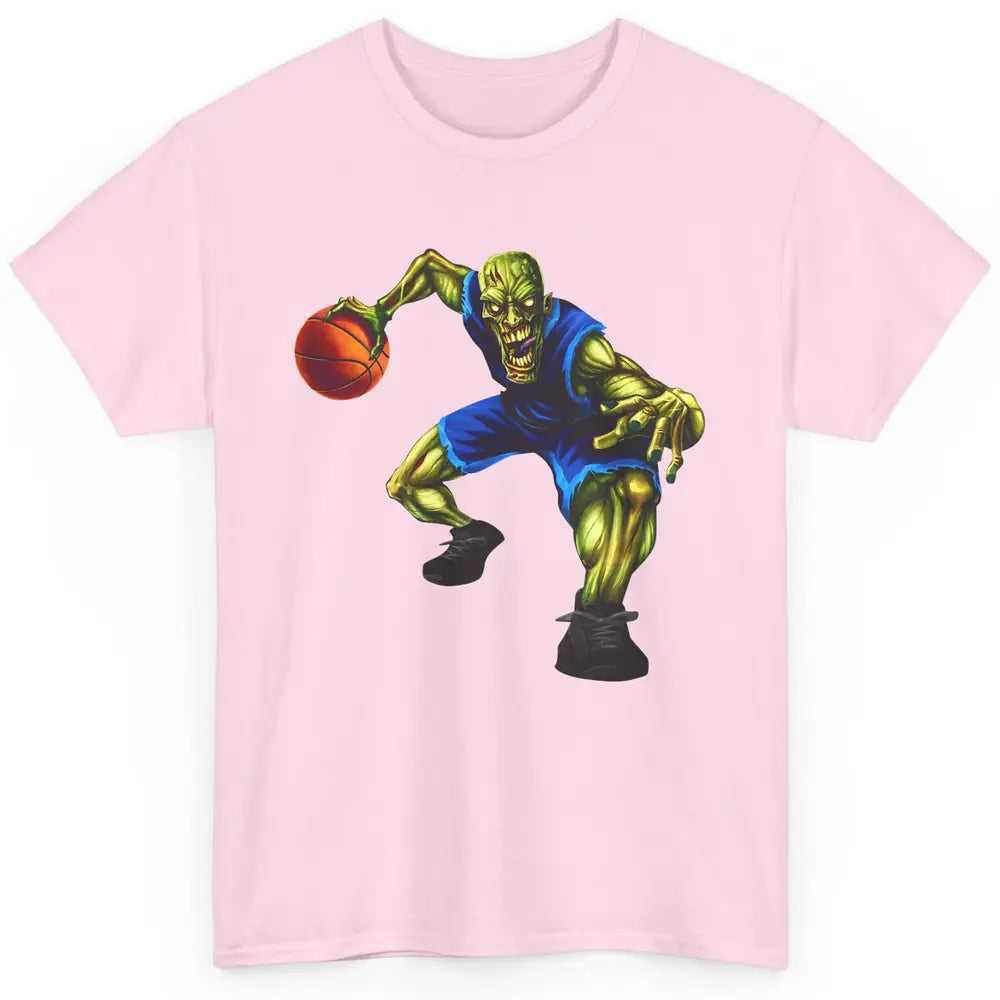 Zombie Basketball Halloween Basketball Players Scary Costume Classic Unisex T-Shirt