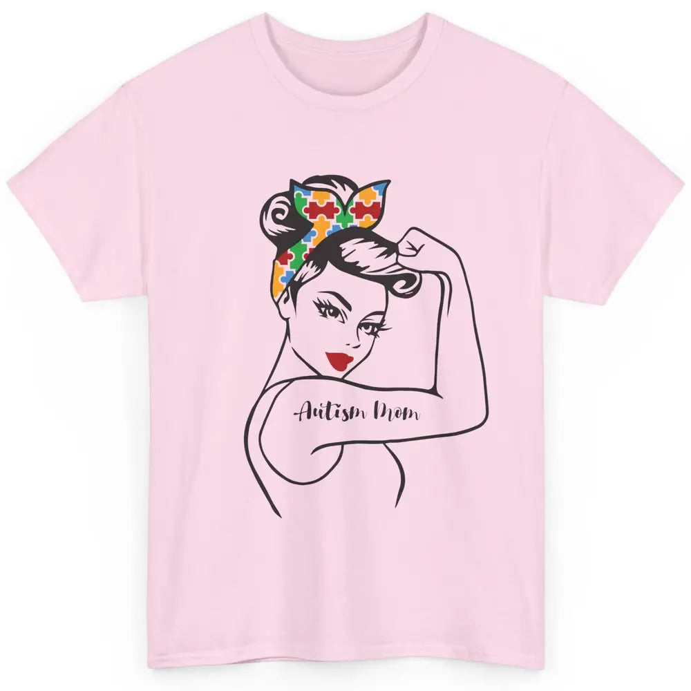 Autism Awareness Autism Mom Strong Puzzle Headband Gift Classic Unisex T-Shirt