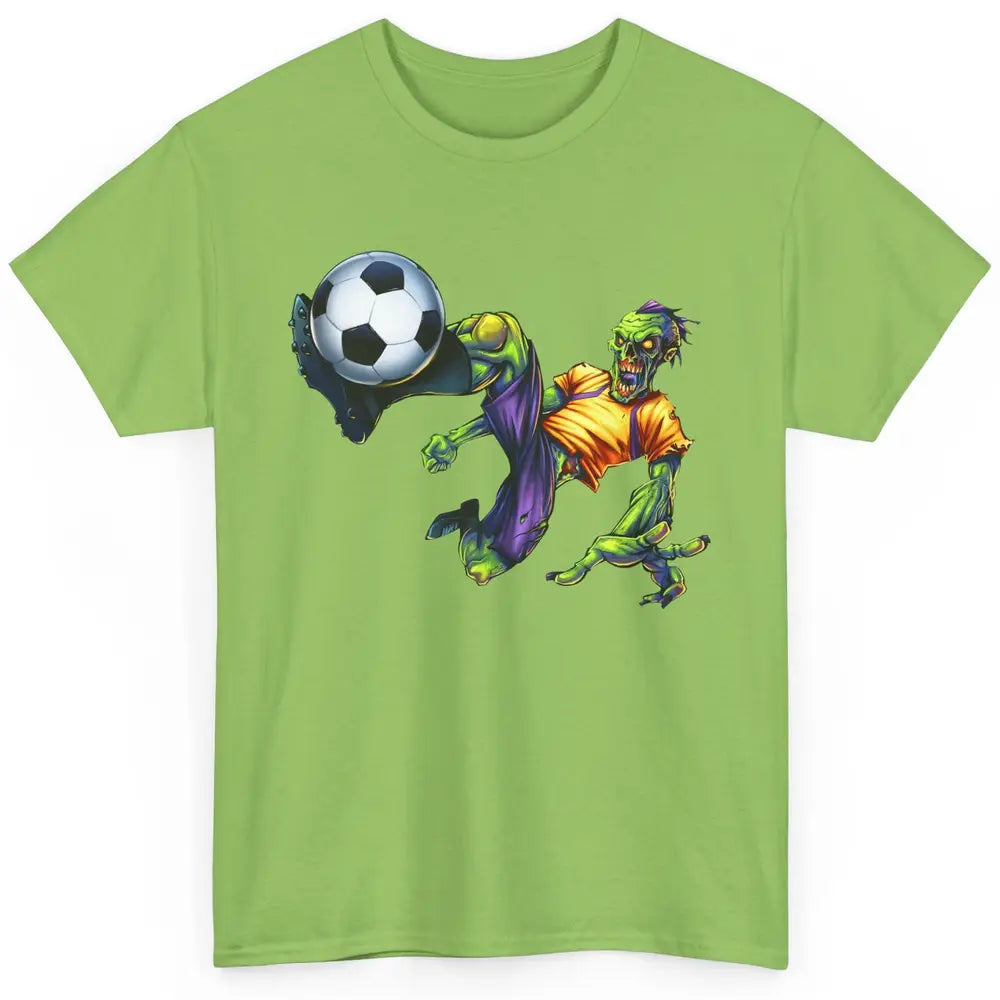 Zombie Soccer Striker Halloween Soccer Player Costume Gift Classic Unisex T-Shirt