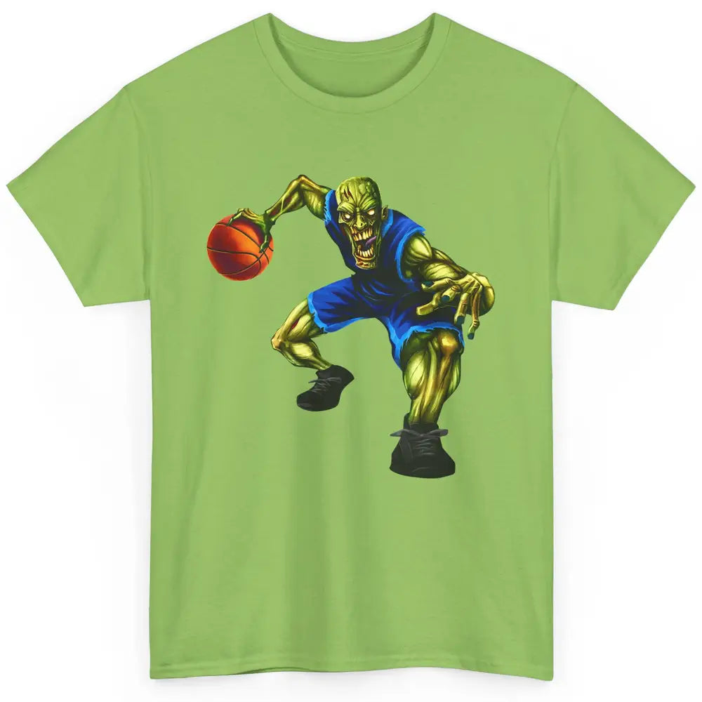 Zombie Basketball Halloween Basketball Players Scary Costume Classic Unisex T-Shirt