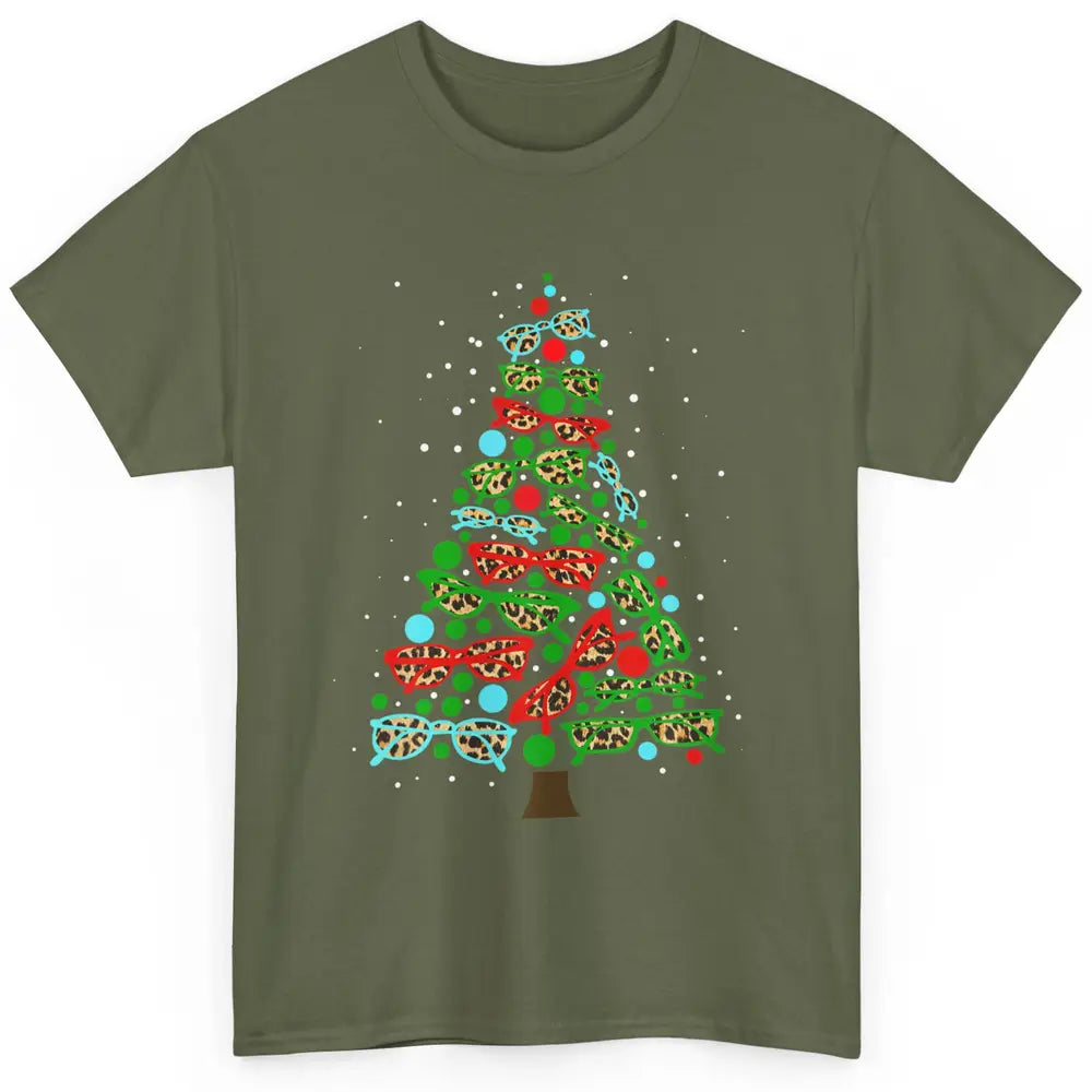 Optician Christmas Funny Xmas Tree Eyeglasses Optometrist Classic Unisex T-Shirt