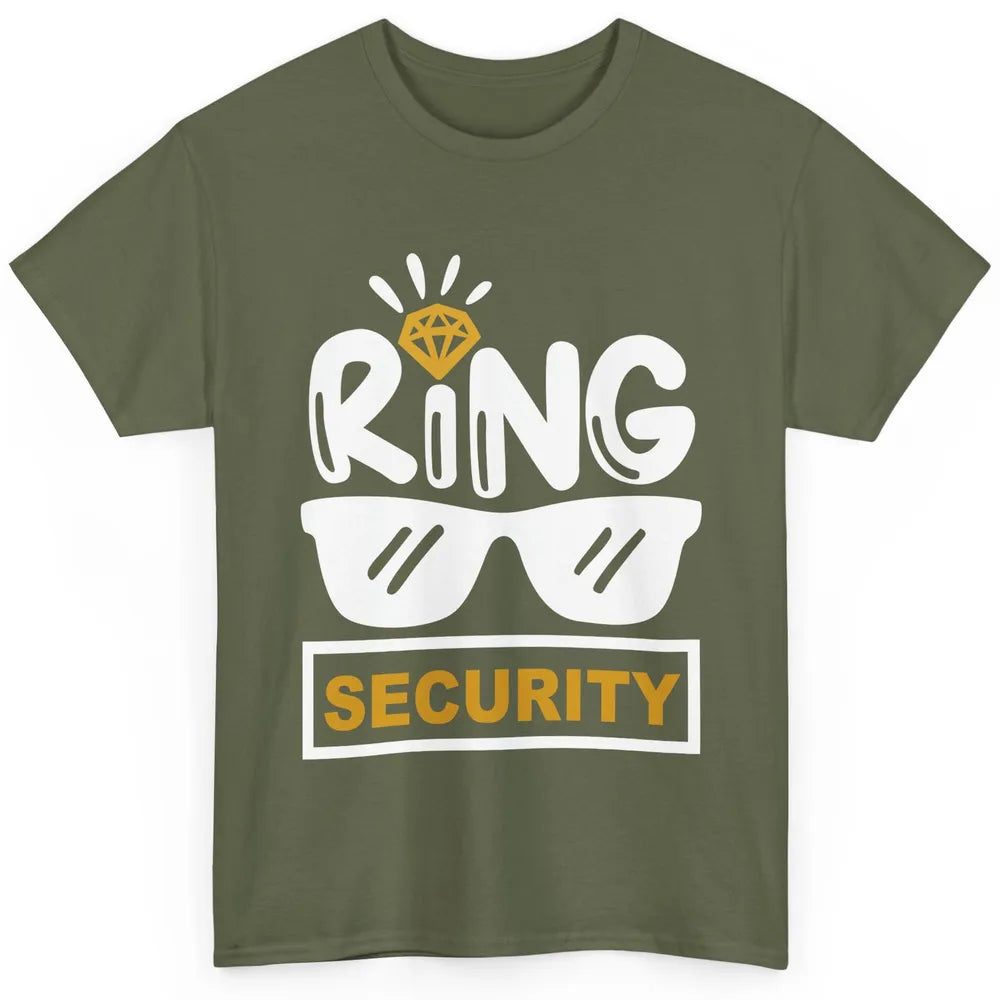 Wedding Ring Security Boy Girl Ring Bearer Wedding Party Classic Unisex T-Shirt