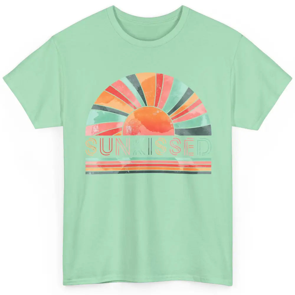 Retro Rainbow Sunkissed Summer Beach Life Vintage Boho Classic Unisex T-Shirt