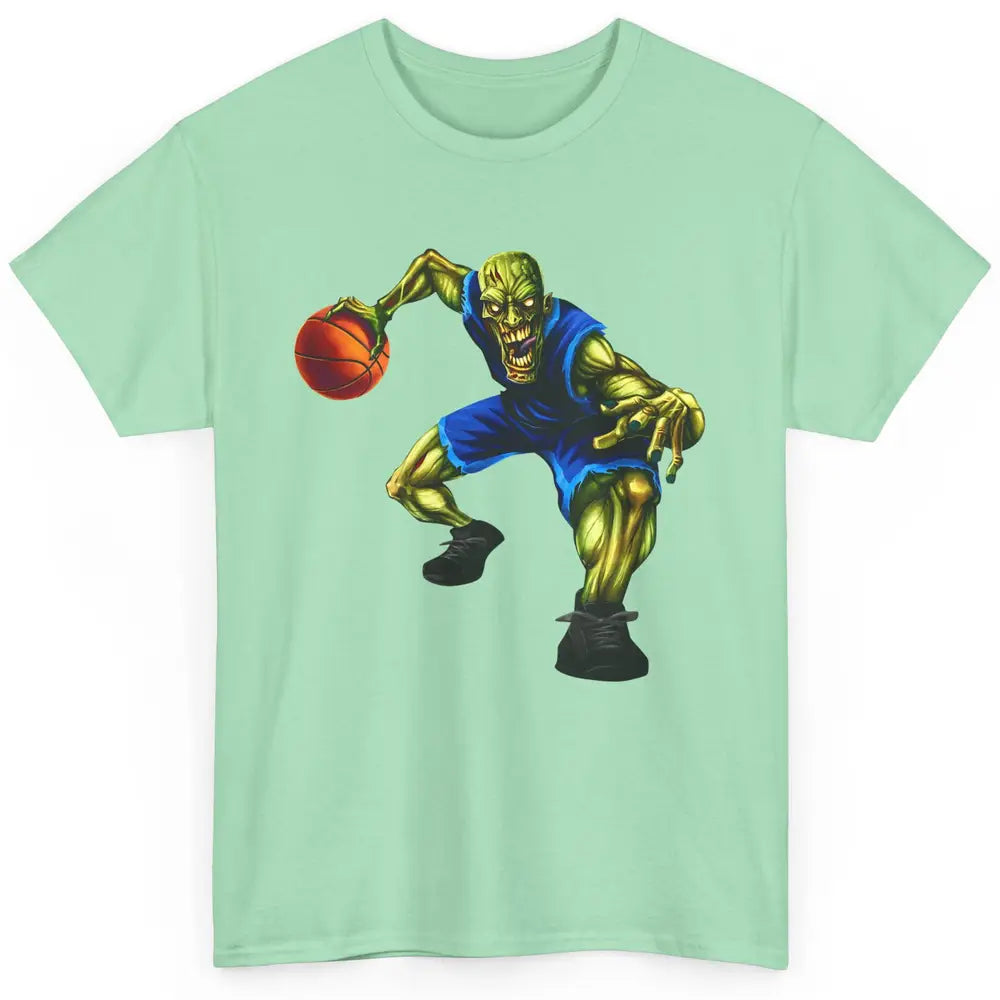 Zombie Basketball Halloween Basketball Players Scary Costume Classic Unisex T-Shirt