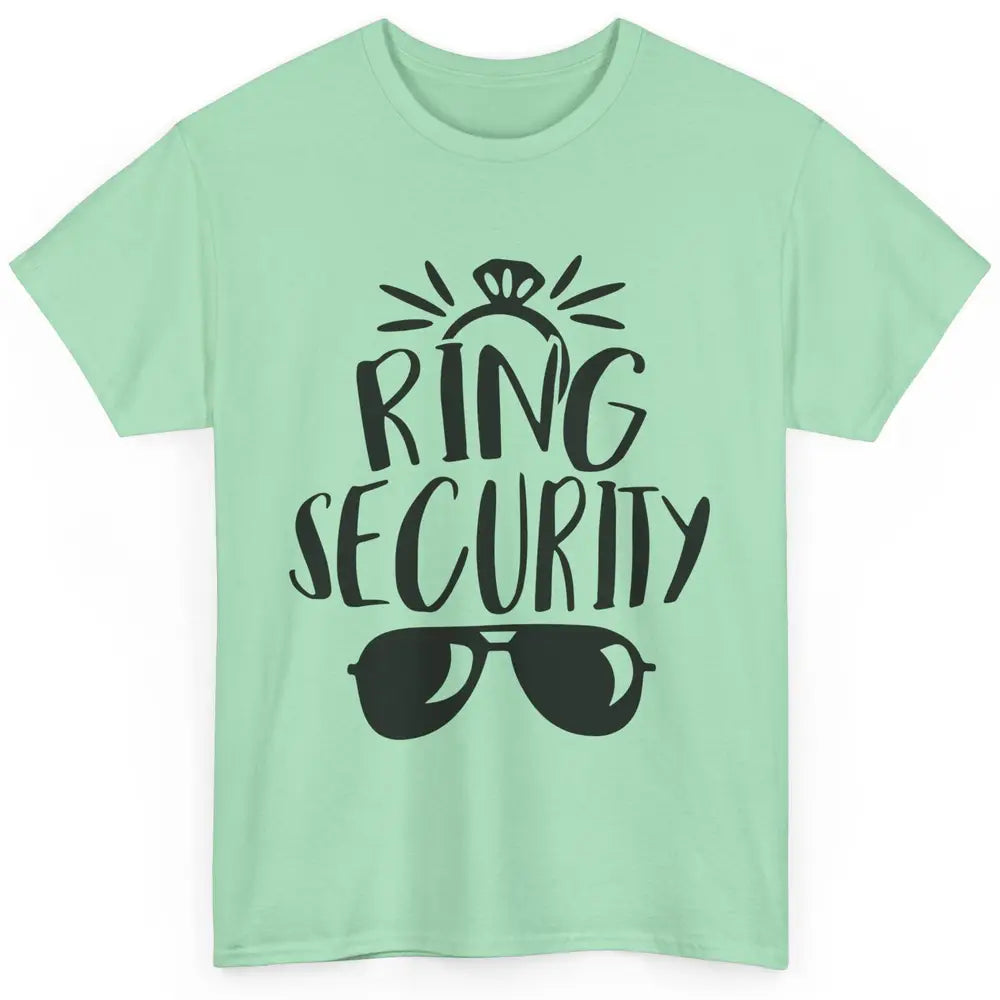 Wedding Ring Security Boy Girl Ring Bearer Wedding Party Classic Unisex T-Shirt