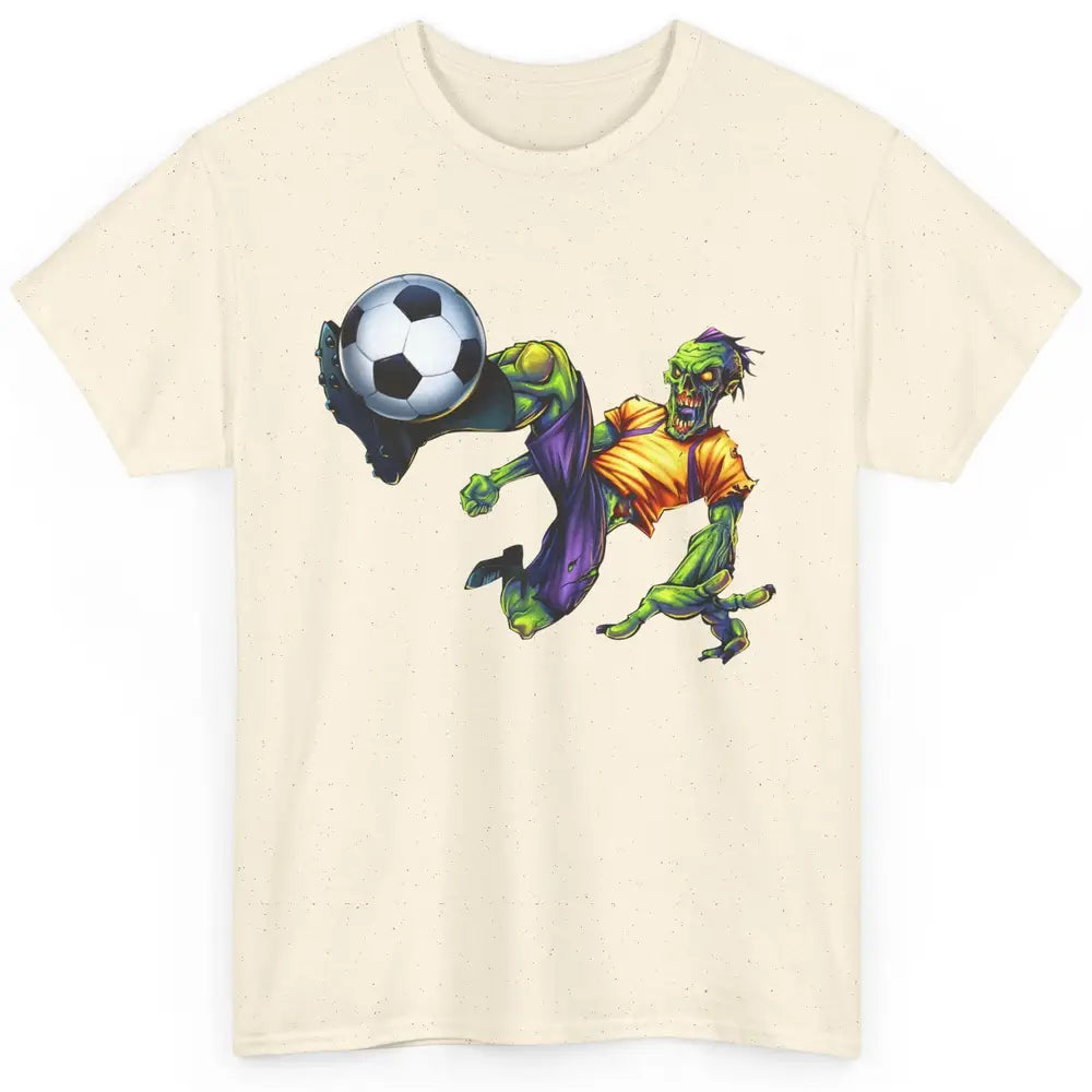 Zombie Soccer Striker Halloween Soccer Player Costume Gift Classic Unisex T-Shirt