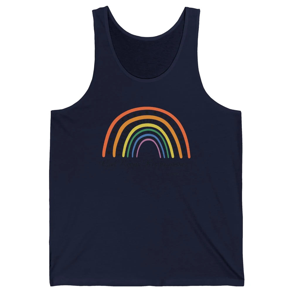 Retro Rainbow God Keeps His Promises Christian Religious Unisex Jersey Tank