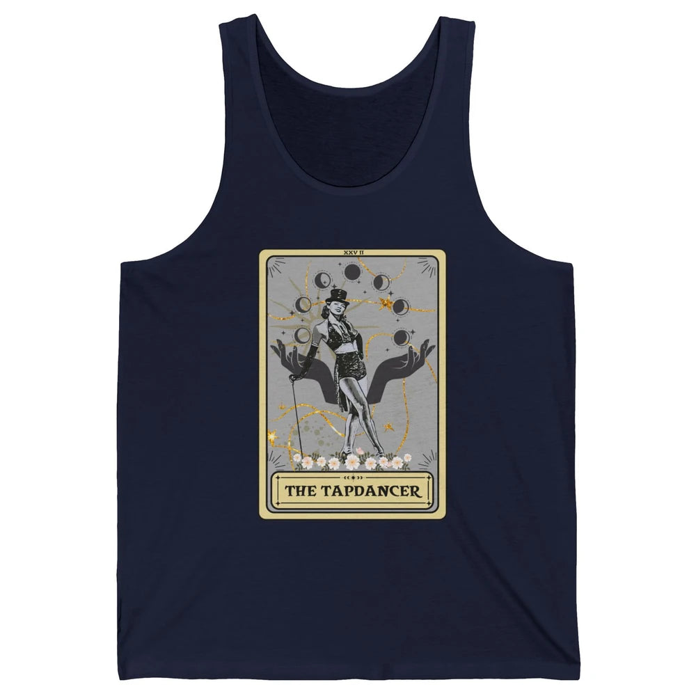 Retro The Tapdancer Tarot Card Tapdancing Halloween Dancer Unisex Jersey Tank
