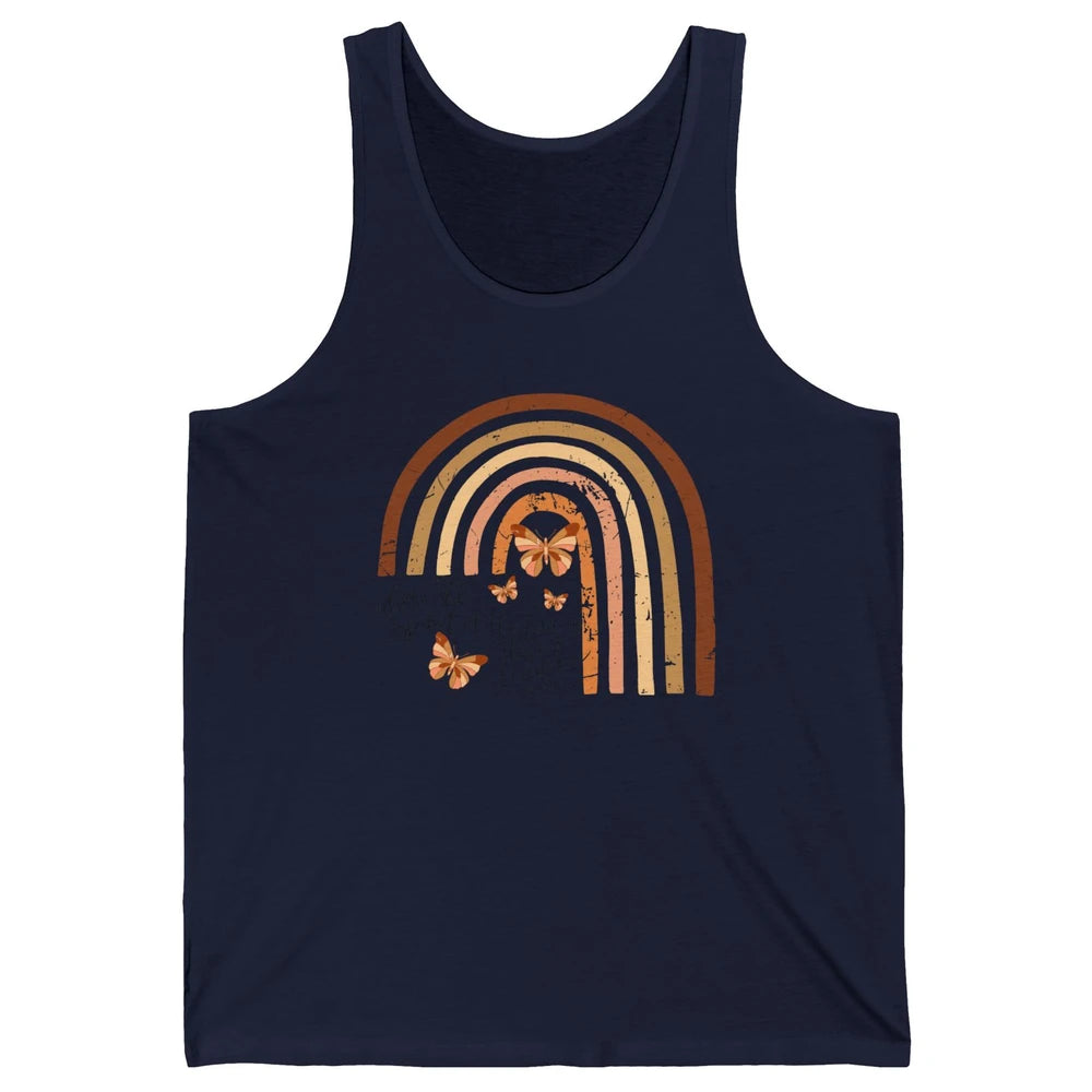 Retro Rainbow Christian Where Spirit Of The Lord Is Bible Unisex Jersey Tank