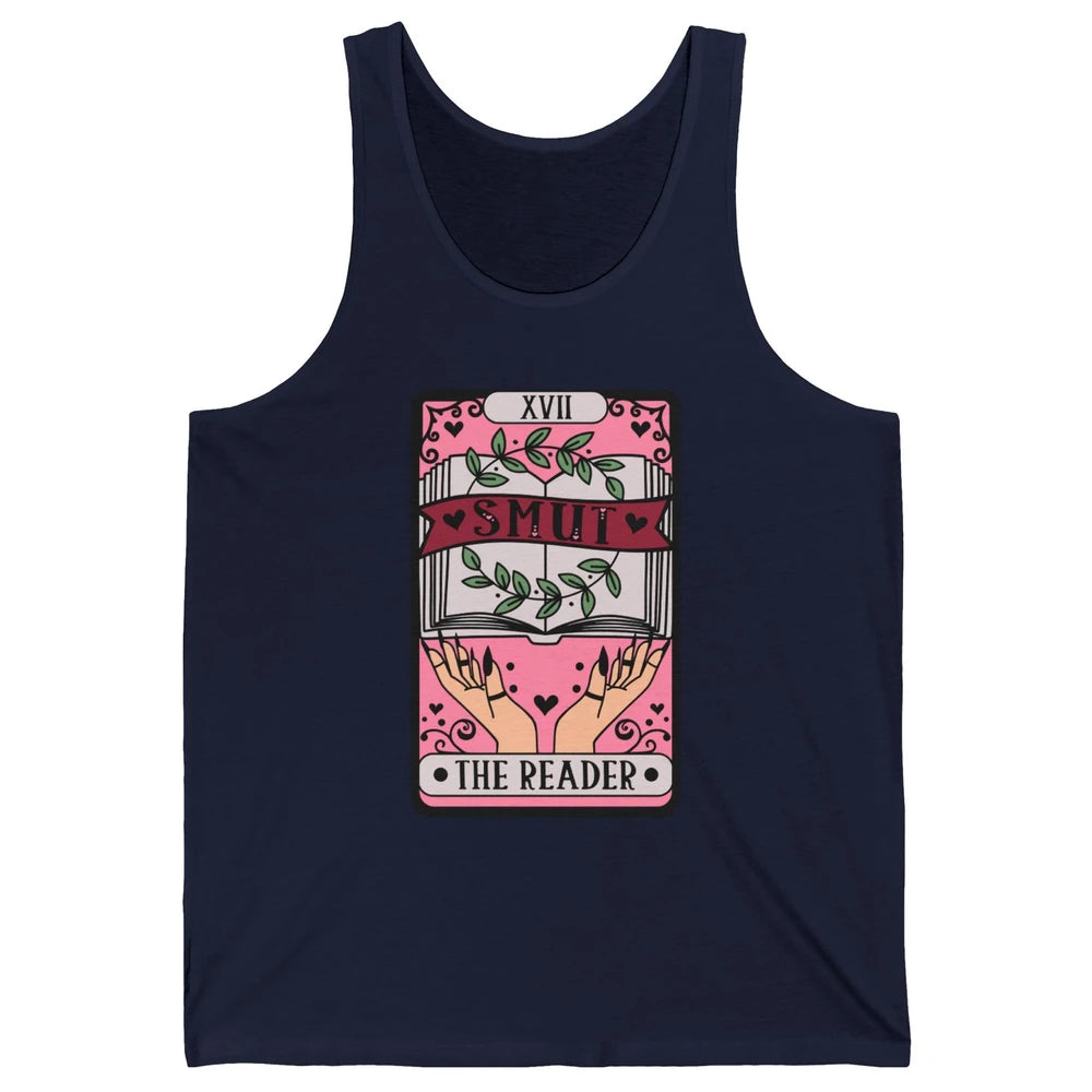 Retro Smut The Reader Tarot Card Halloween Book Lovers Unisex Jersey Tank