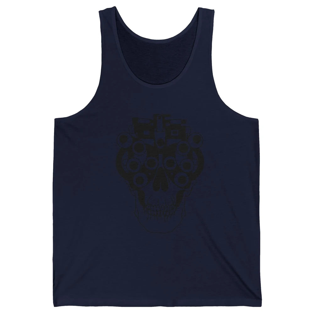 Phoropter Skeleton Optometrist Optician Halloween Optometry Unisex Jersey Tank