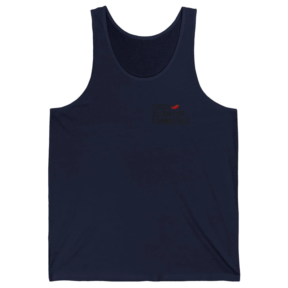 Spicy Literature Connoisseur Smut Book Spice Reader Bookworm Unisex Jersey Tank