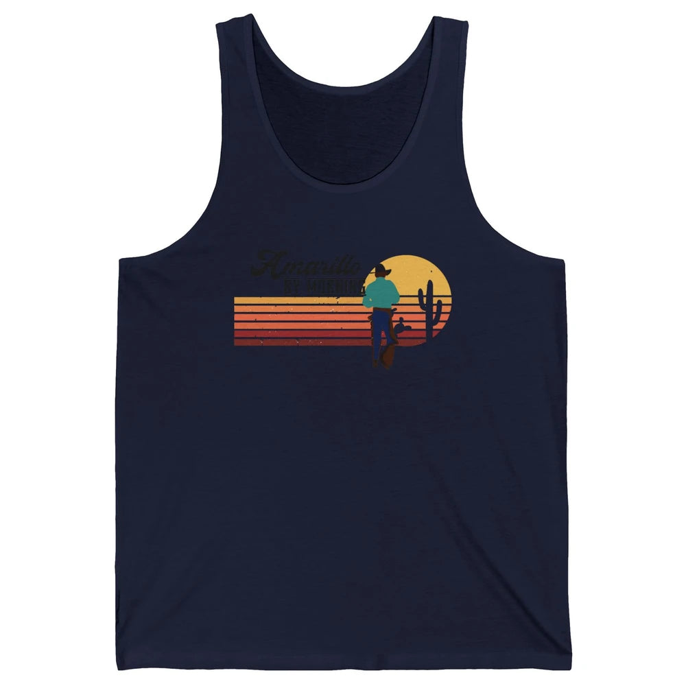 Vintage Cowboy Amarillo By Morning Cactus Western Country Unisex Jersey Tank