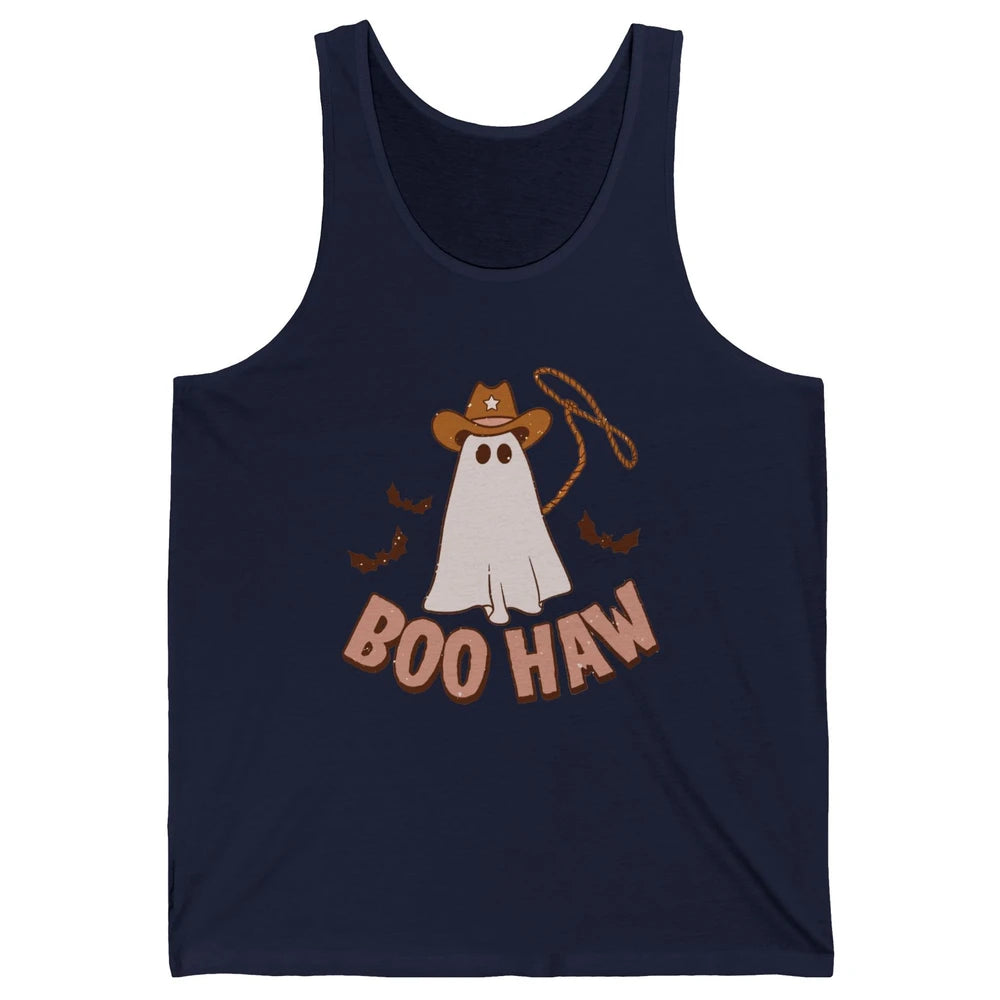 Funny Cowboy Ghost Yeehaw Halloween Western Country Cowboy Unisex Jersey Tank