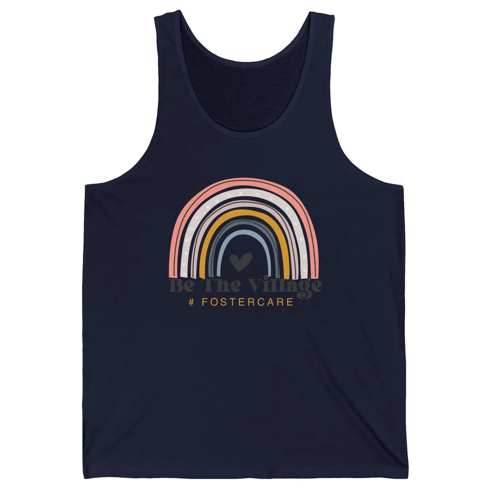 Foster Care Parents Be The Village Rainbow Adoption Foster Unisex Jersey Tank