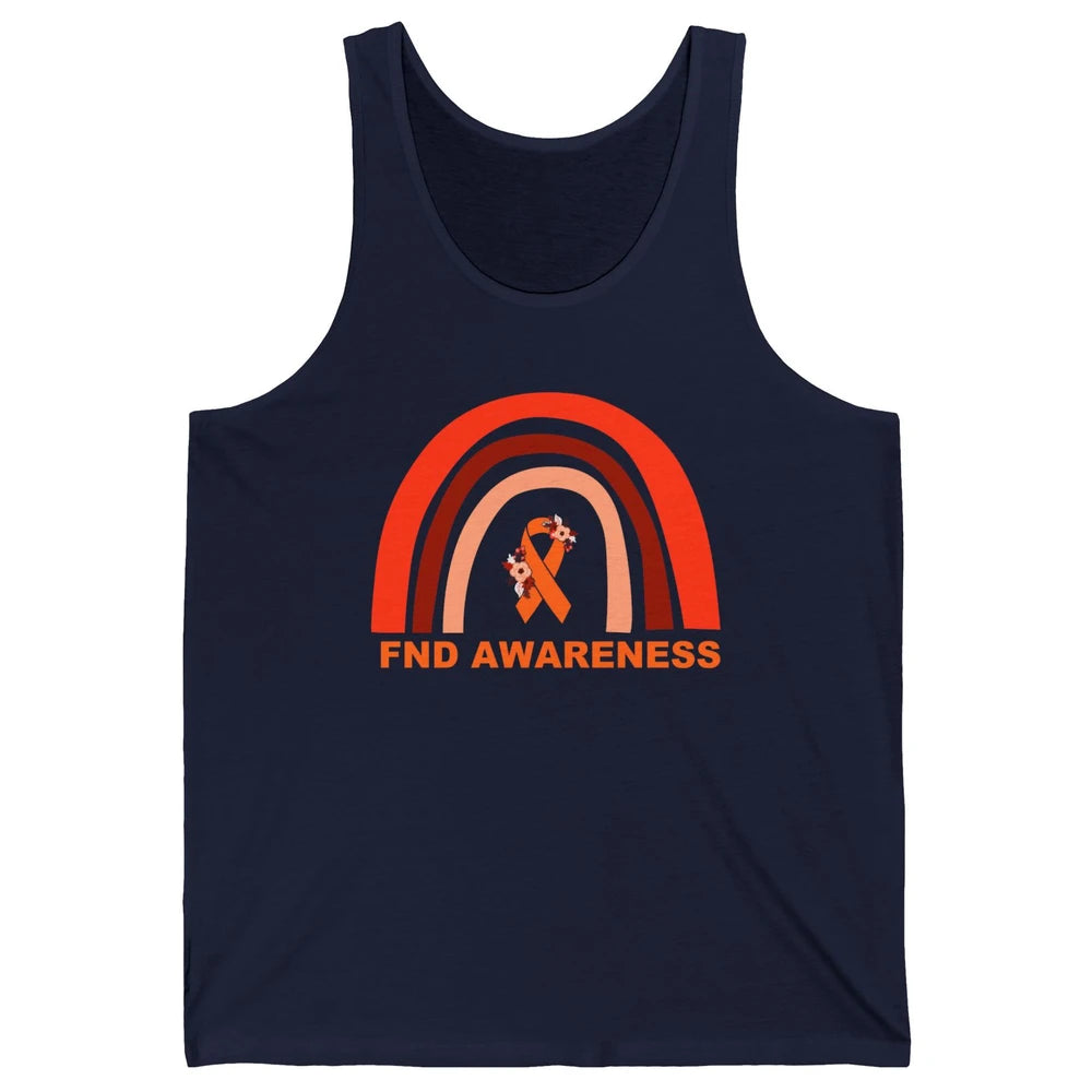 Functional Neurological Disorder Awareness FND Orange Ribbon Unisex Jersey Tank