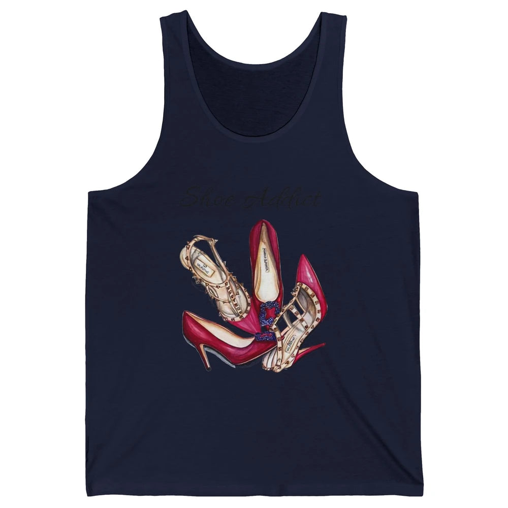 Shoes Addict Women High Heels Shoes Lovers Women Gift Unisex Jersey Tank