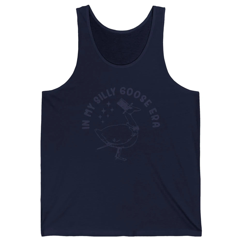 Funny In My Silly Goose Era Silly Goose Sarcastic Goose Meme Unisex Jersey Tank