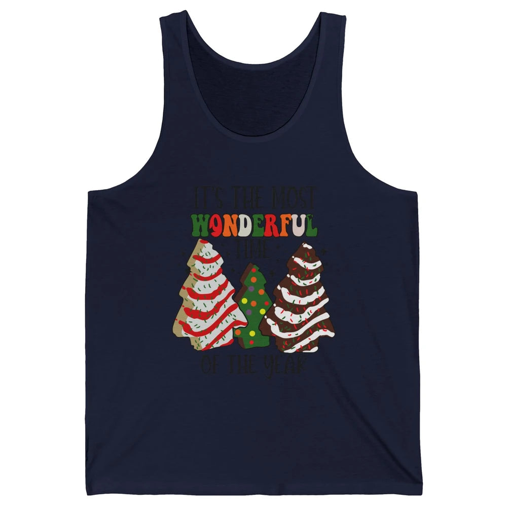 Christmas Tree Cakes Most Wonderful Time Of Year Christmas Unisex Jersey Tank