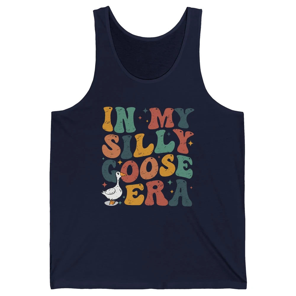 Funny Silly Goose In My Silly Goose Era Sarcastic Goose Meme Unisex Jersey Tank