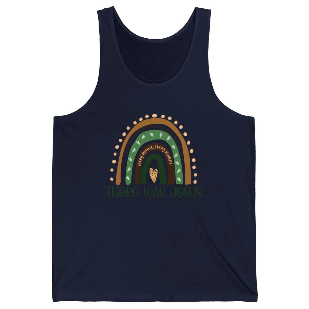 Retro Rainbow In Every Minute There Was Jesus Christian Gift Unisex Jersey Tank
