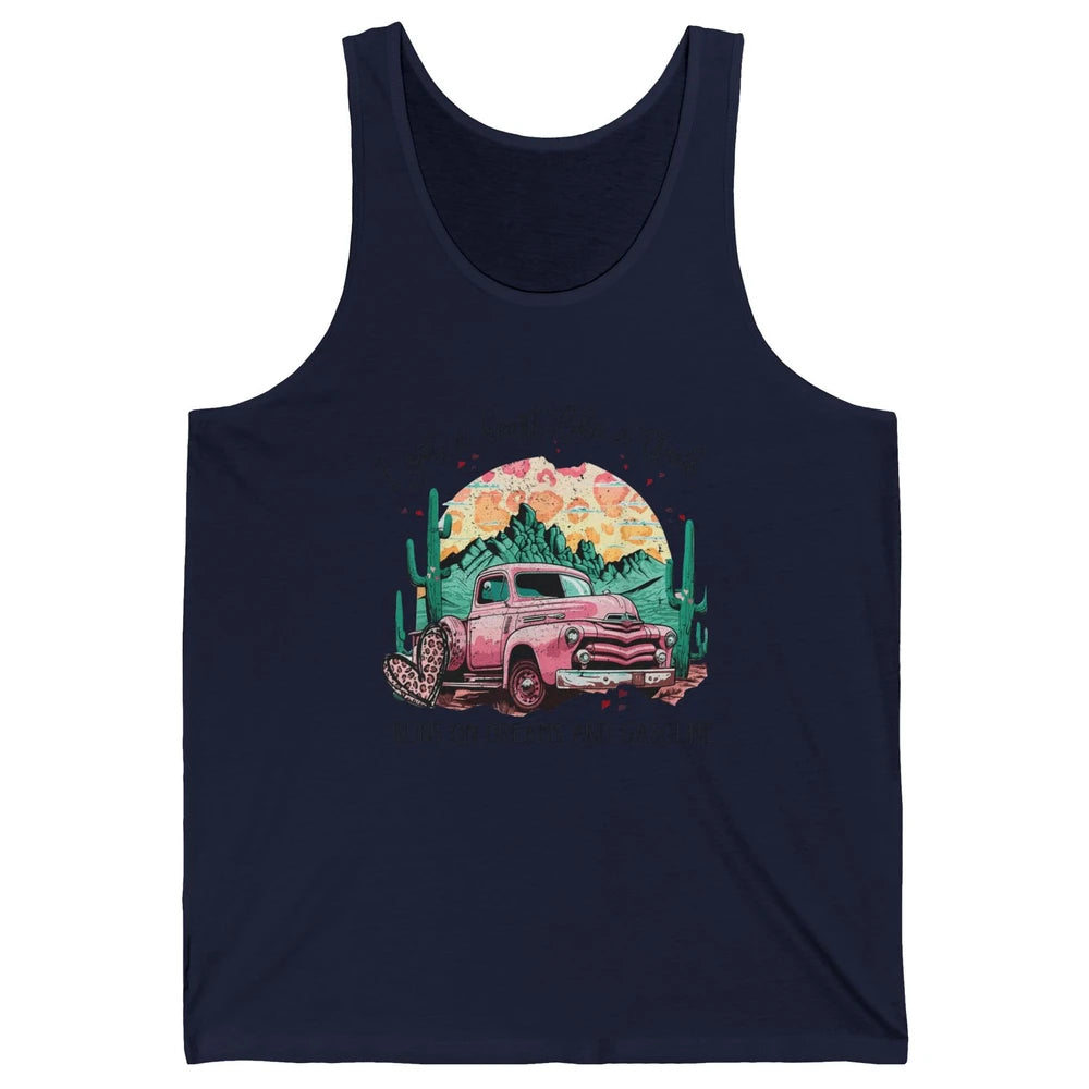 Retro Desert Truck Got A Heart Like A Truck Western Country Unisex Jersey Tank