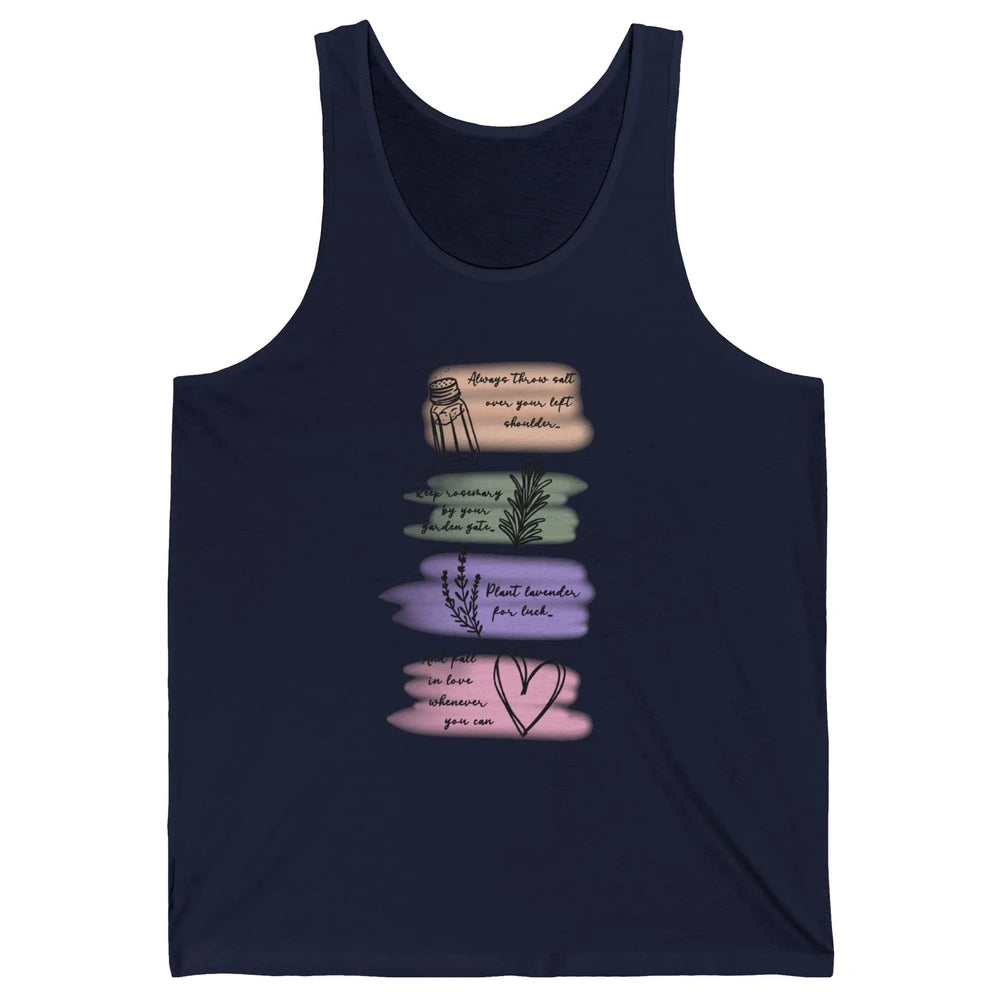 Practical Magic Witch Gardening Card Gardeners Plant Lovers Unisex Jersey Tank