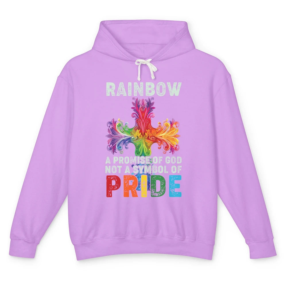 Cool Rainbow Cross Pride God Jesus Christian LGBT Gay Symbol Unisex Lightweight Hoodie