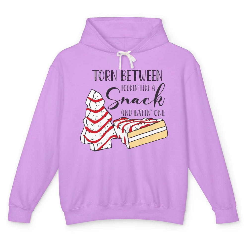 Christmas Tree Cake Torn Between Look Like a Snack Eat One Unisex Lightweight Hoodie