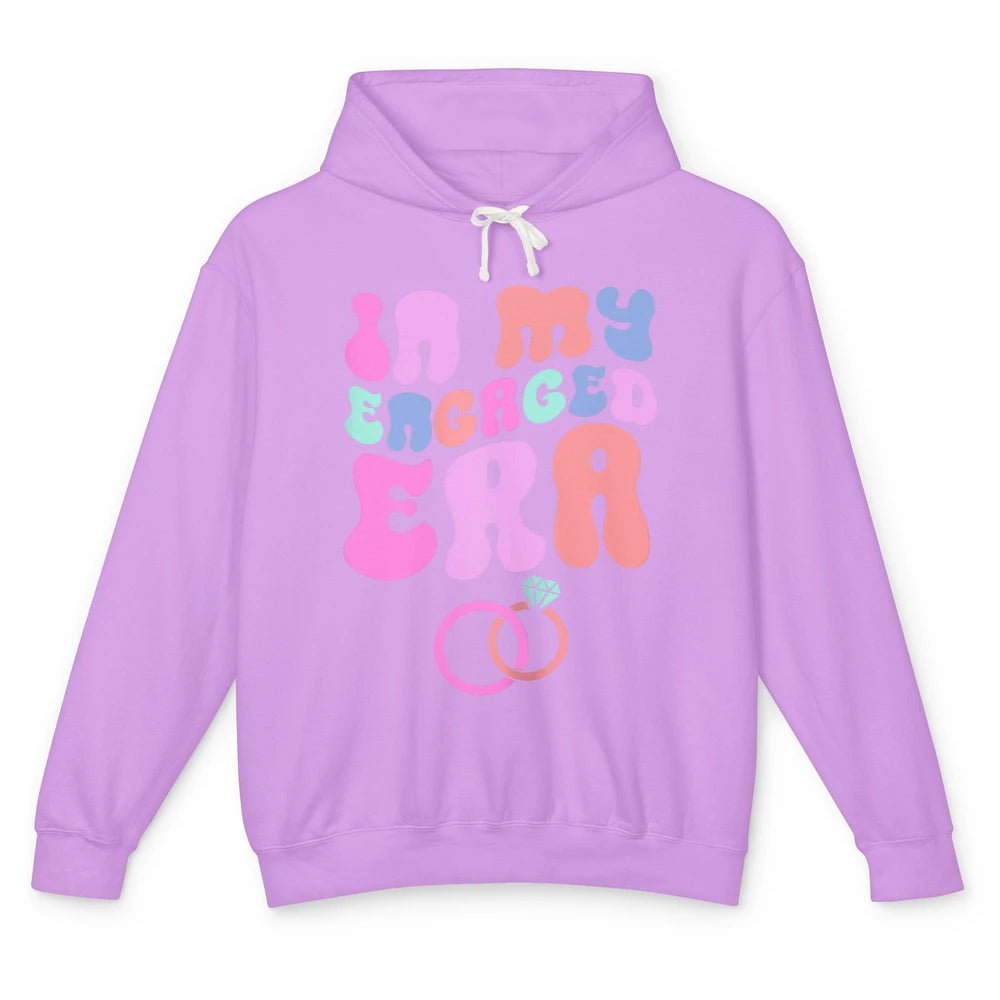 In My Engaged Era Boho Groovy Bridal Shower Party Wedding Unisex Lightweight Hoodie