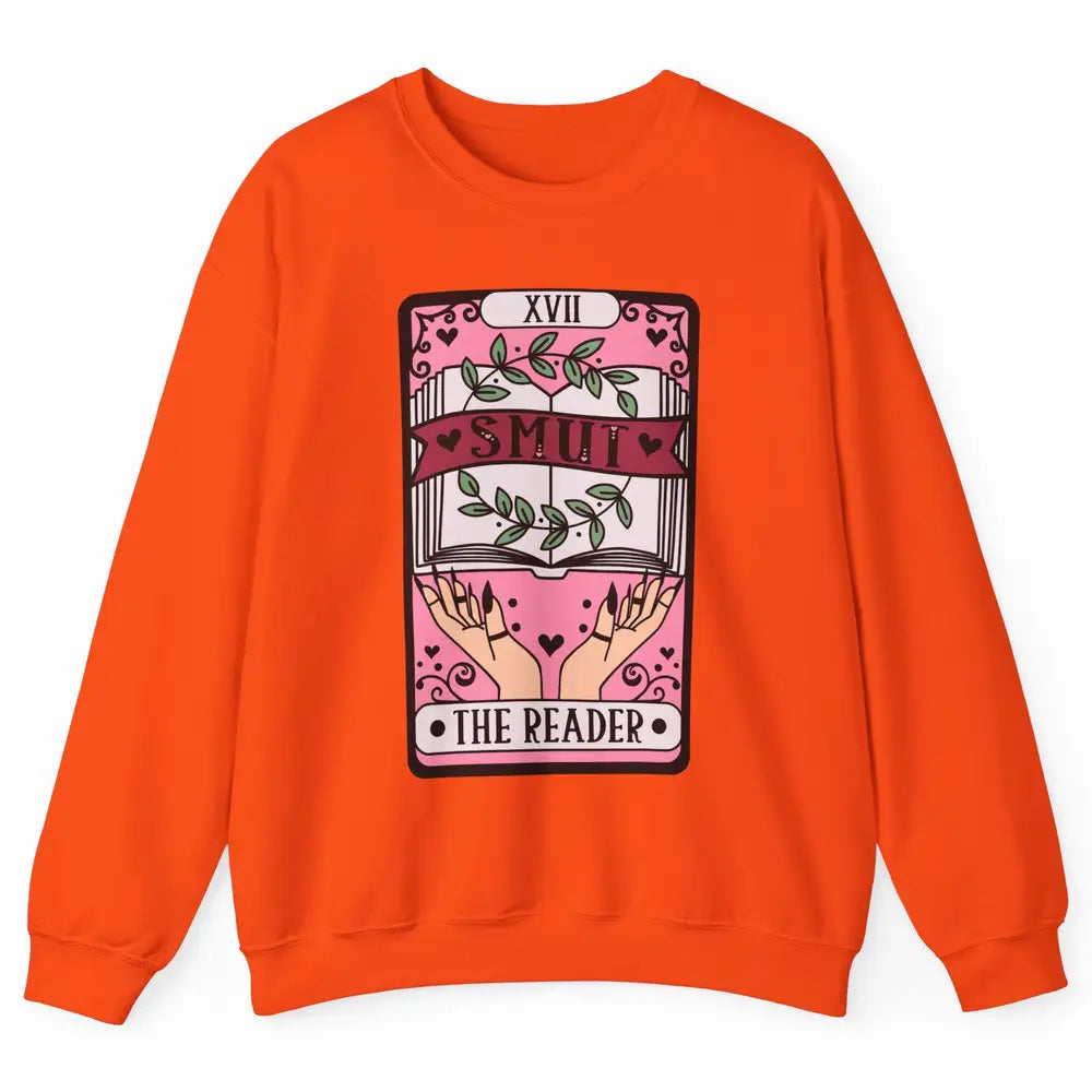 Retro Smut The Reader Tarot Card Halloween Book Lovers Unisex Crewneck Sweatshirt