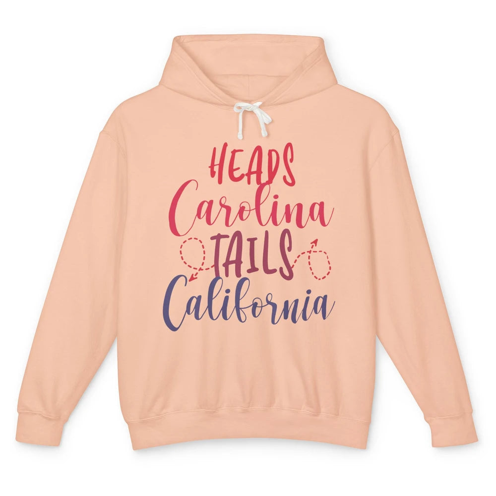 Heads Carolina Tail California Western Summer Beach Paradise Unisex Lightweight Hoodie