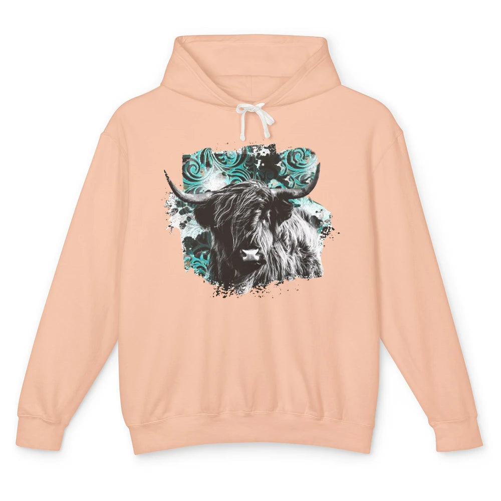 Highland Cow Western Country Cow Darling Highland Cow Lovers Unisex Lightweight Hoodie