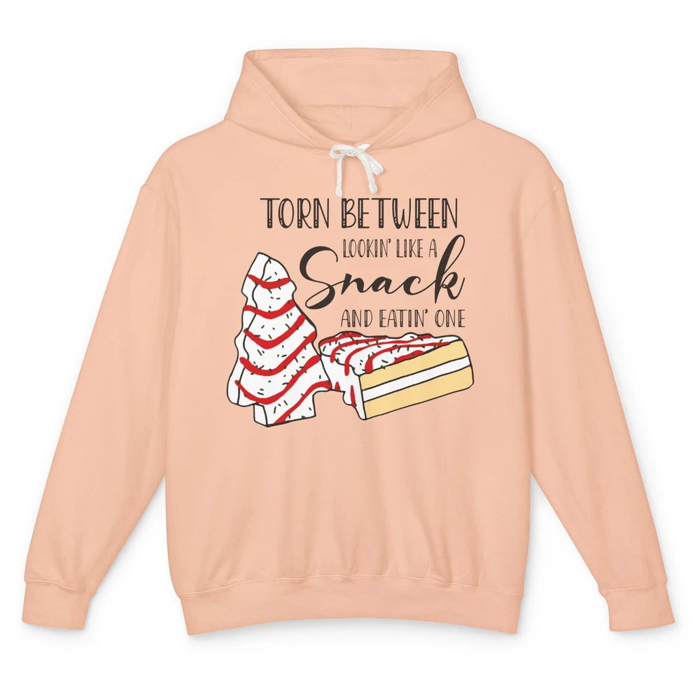Christmas Tree Cake Torn Between Look Like a Snack Eat One Unisex Lightweight Hoodie