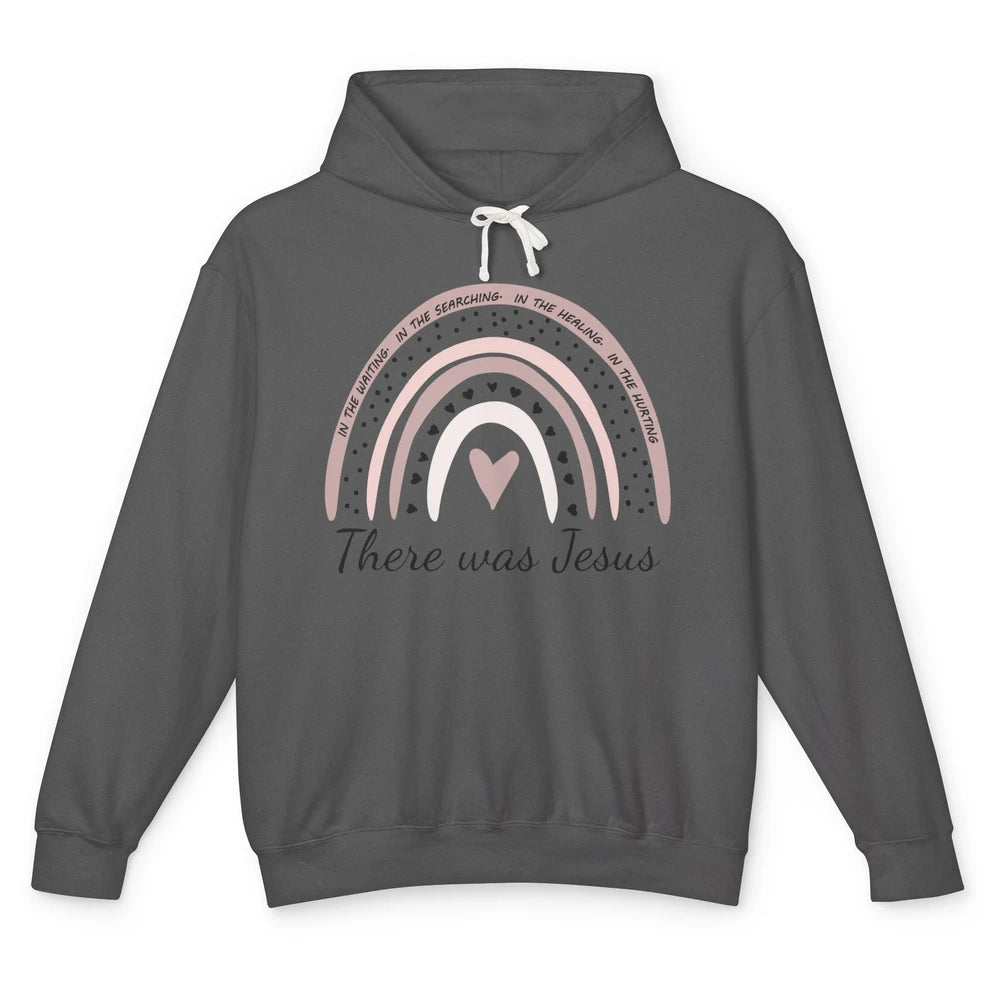 Retro Rainbow In Every Minute There Was Jesus Christian Gift Unisex Lightweight Hoodie
