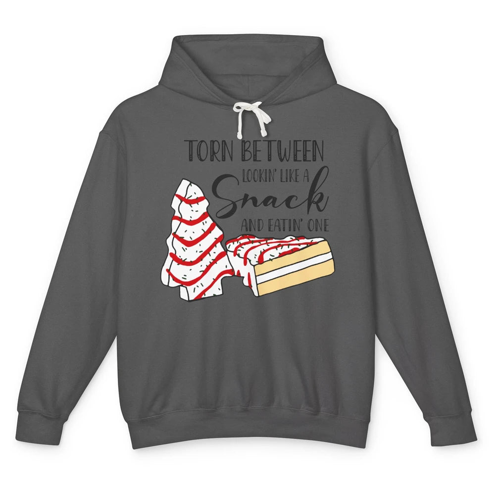 Christmas Tree Cake Torn Between Look Like a Snack Eat One Unisex Lightweight Hoodie
