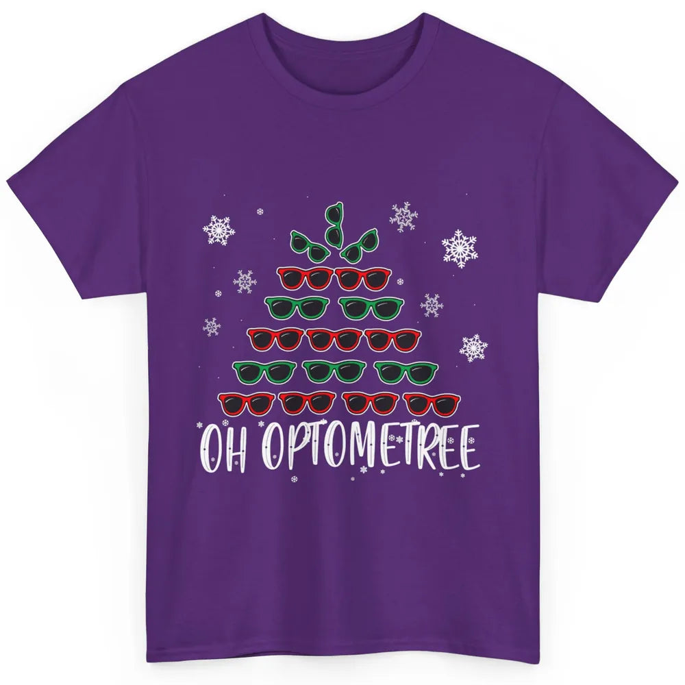 Optician Christmas Funny Xmas Tree Eyeglasses Optometrist Classic Unisex T-Shirt