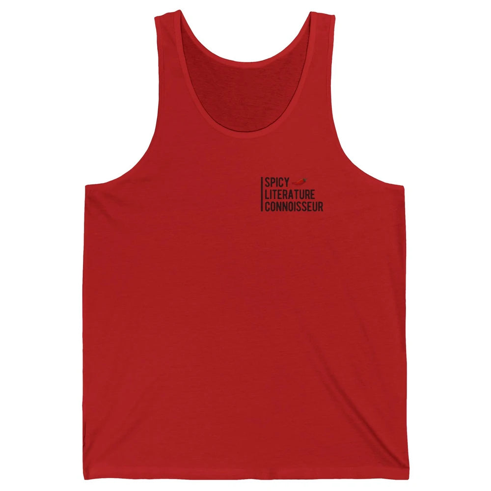 Spicy Literature Connoisseur Smut Book Spice Reader Bookworm Unisex Jersey Tank