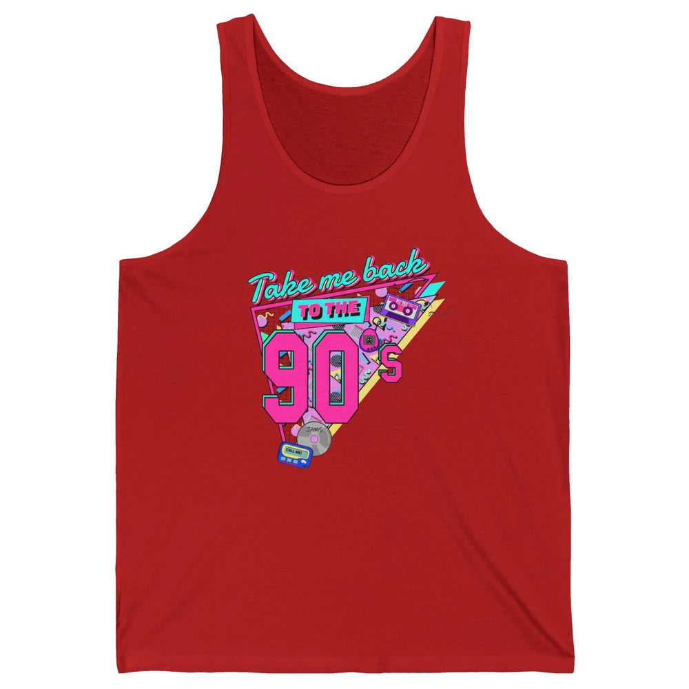 Retro 90s Take Me Back To The 1990s Cassette Made In The 90s Unisex Jersey Tank