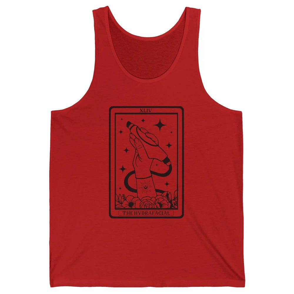 The Hydrafacial Tarot Card Skin Treatment Cosmetologist Life Unisex Jersey Tank