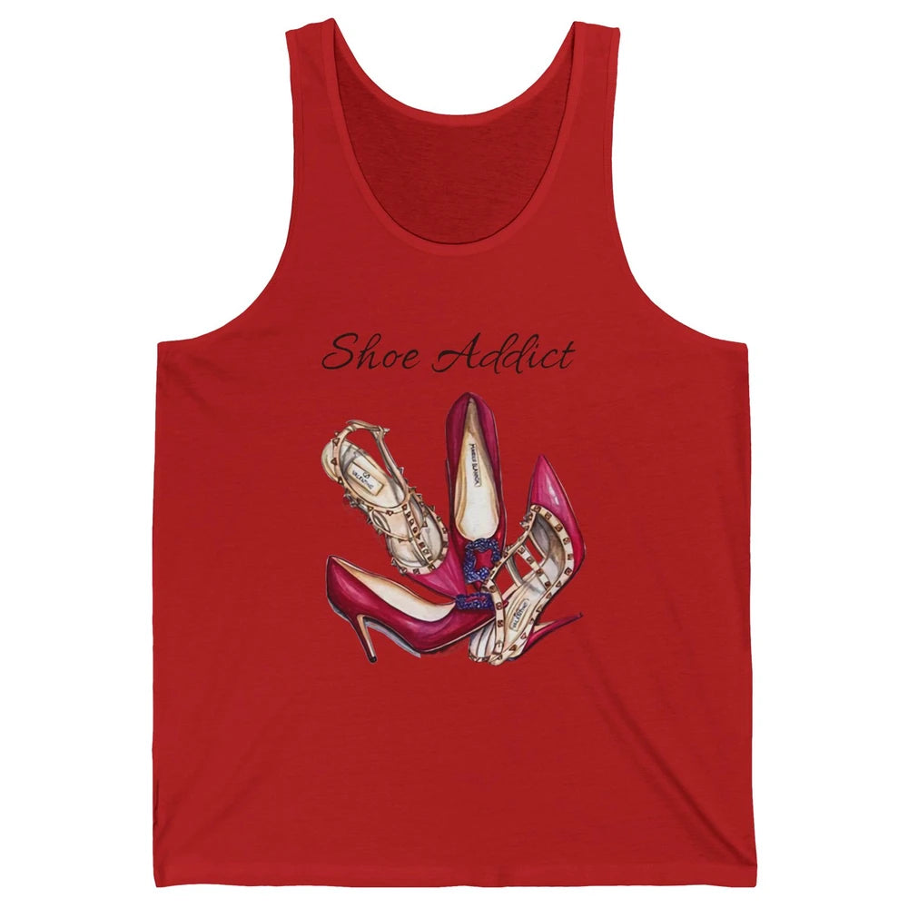 Shoes Addict Women High Heels Shoes Lovers Women Gift Unisex Jersey Tank