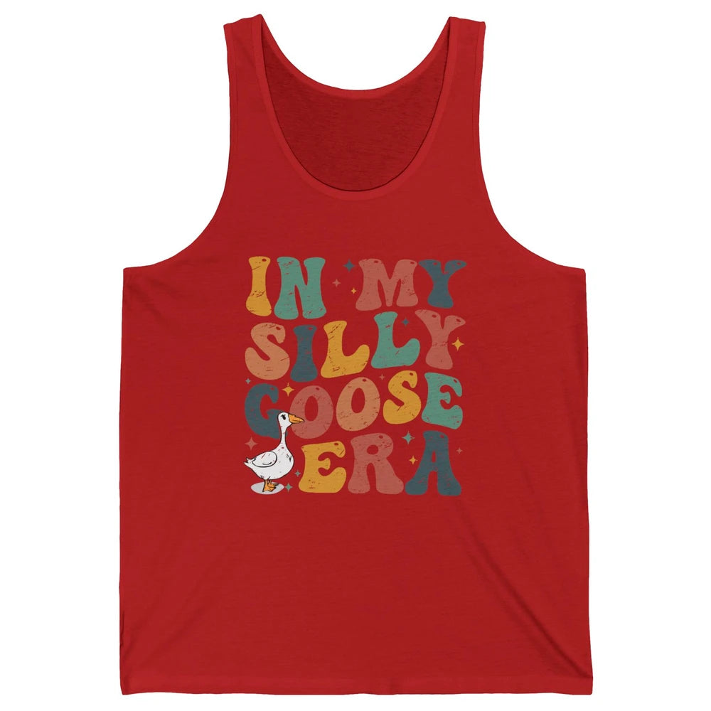 Funny Silly Goose In My Silly Goose Era Sarcastic Goose Meme Unisex Jersey Tank
