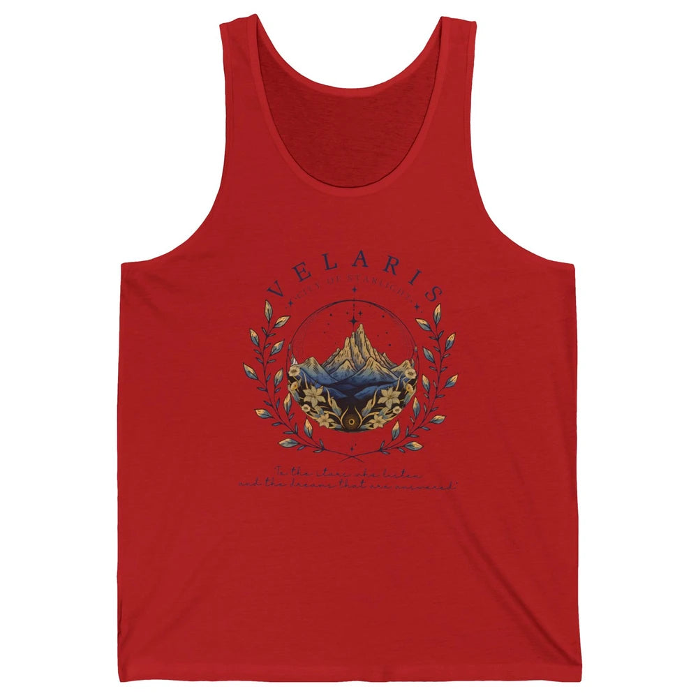 Night To The Stars Who Listen And Dreams That Are Answered Unisex Jersey Tank