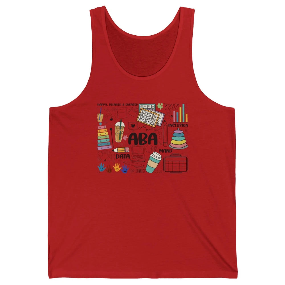 ABA Applied Behavior Analysis Sped Teacher RBT Therapist Unisex Jersey Tank